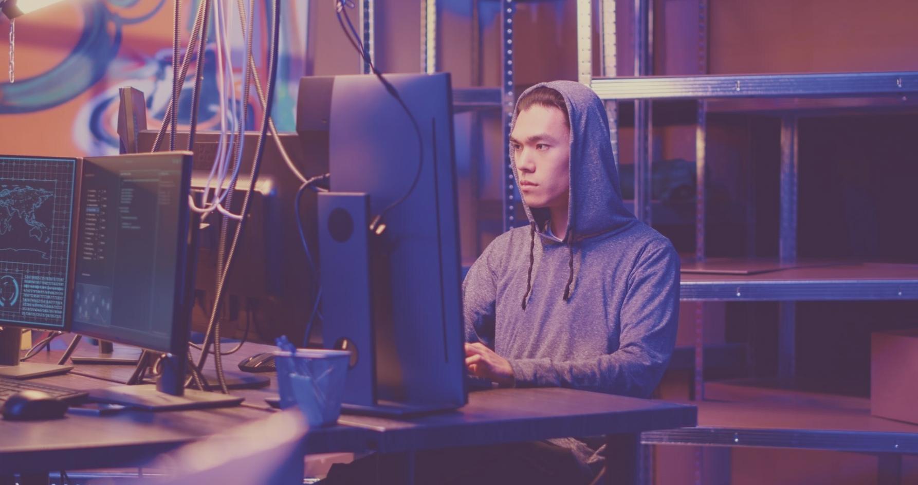 Technical environment showing app code review and device testing setup
